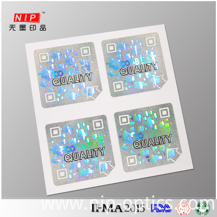 Authenticity hologram sticker Authenticity hologram sticker